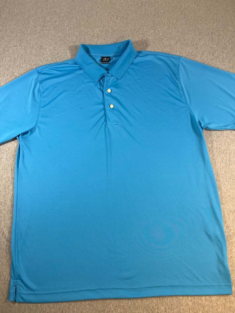 Page & Tuttle Men's Solid Blue Performance Polo Shirt Size XL